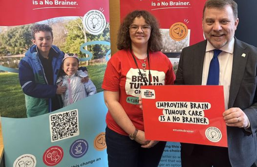 Andy Carter MP and The Brain Tumour Charity
